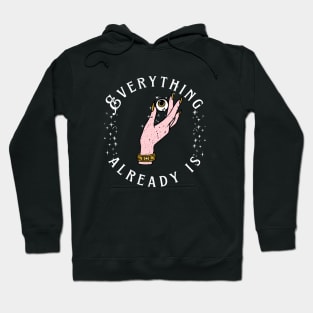 Positive Manifestation Hand holding all seeing eye Hoodie